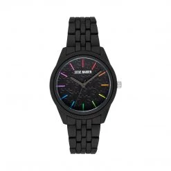 SteveMadden POWDER COATED WATCH BLACK