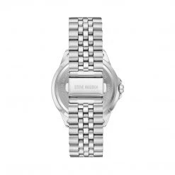 SteveMadden CLASSIC STATEMENT WATCH SILVER MULTI
