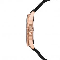 SteveMadden RUBBERIZED ENAMEL CASE WATCH ROSE GOLD MULTI All New