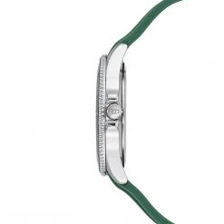 SteveMadden RUBBERIZED ENAMEL CASE WATCH GREEN MULTI