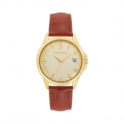 SteveMadden CLASSIC EMBOSSED WATCH GOLD MULTI