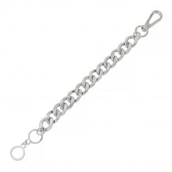 SteveMadden All New PAVE LINK BRACELET SILVER