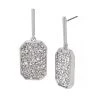 SteveMadden All New STONE PENDANT EARRINGS SILVER