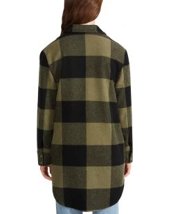 SteveMadden ELDRIDGE PLAID COAT GREEN 7 SteveMadden ELDRIDGE PLAID COAT GREEN