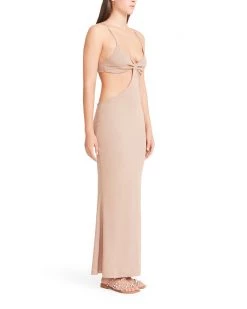 SteveMadden Night Out CUT OUT MAXI DRESS TAN