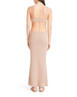 SteveMadden Night Out CUT OUT MAXI DRESS TAN
