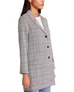 SteveMadden GET PLAID BLAZER BEIGE All New