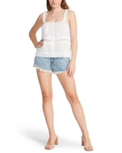 SteveMadden YOU'RE SO BABY TOP WHITE All New