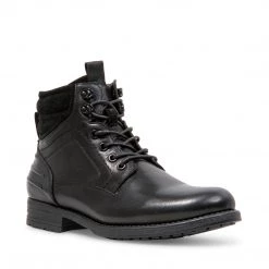 SteveMadden PAULO BLACK LEATHER