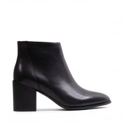 SteveMadden FOGGY BLACK LEATHER WOMEN'S SHOES