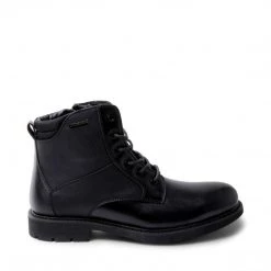 SteveMadden DAVID WATERPROOF BLACK LEATHER MEN'S SHOES