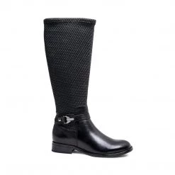 SteveMadden WOMEN'S SHOES ZOEVA BLACK LEATHER