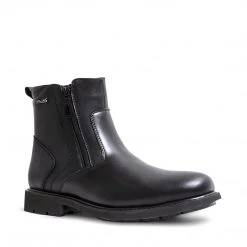 SteveMadden DAMIANO WATERPROOF BLACK LEATHER