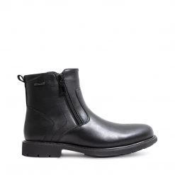 SteveMadden DAMIANO WATERPROOF BLACK LEATHER