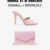 SteveMadden SHOP THE LOOK SIGNALL + BWORLDLY PINK PATENT