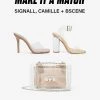 SteveMadden SHOP THE LOOK SIGNALL + CAMILLE + BSCENE CLEAR Pre-Order