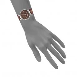 SteveMadden STACKED LOGO WATCH BROWN MULTI