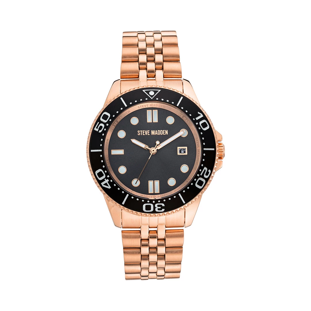SteveMadden CLASSIC STATEMENT WATCH ROSE GOLD MULTI 1 SteveMadden CLASSIC STATEMENT WATCH ROSE GOLD MULTI