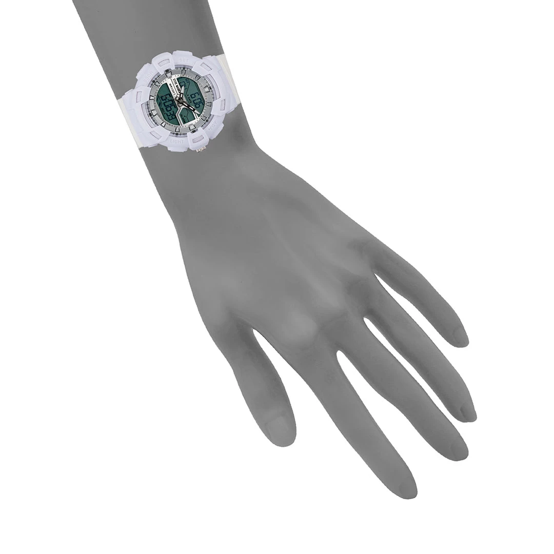 SteveMadden OVERSIZED SPORT WATCH WHITE MULTI All New 4 SteveMadden OVERSIZED SPORT WATCH WHITE MULTI All New