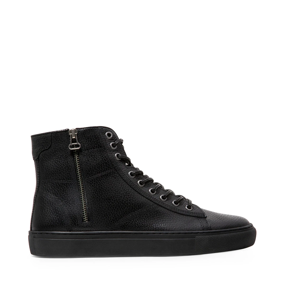 SteveMadden MEN'S SHOES SLASH BLACK LEATHER 1 SteveMadden MEN'S SHOES SLASH BLACK LEATHER