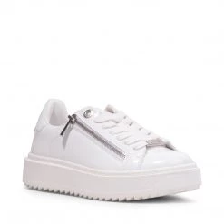 SteveMadden CATCHME WHITE PATENT
