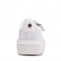 SteveMadden CATCHME WHITE PATENT