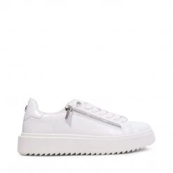 SteveMadden CATCHME WHITE PATENT