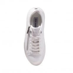 SteveMadden CATCHME WHITE PATENT