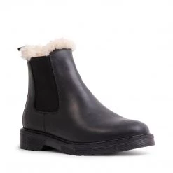 SteveMadden WOMEN'S SHOES ABELLAF BLACK LEATHER