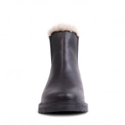 SteveMadden WOMEN'S SHOES ABELLAF BLACK LEATHER