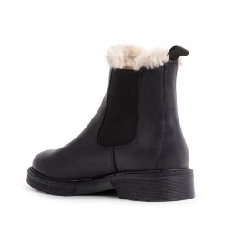 SteveMadden WOMEN'S SHOES ABELLAF BLACK LEATHER