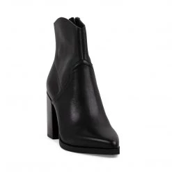 SteveMadden The Western Edit CATE BLACK LEATHER