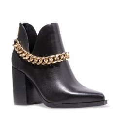 SteveMadden CEDAR-C BLACK LEATHER The Western Edit