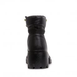 SteveMadden WOMEN'S SHOES HINTT BLACK LEATHER