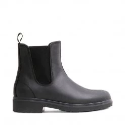 SteveMadden WOMEN'S SHOES JACQUI BLACK LEATHER