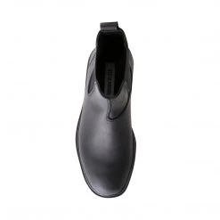 SteveMadden WOMEN'S SHOES JACQUI BLACK LEATHER 10 SteveMadden WOMEN'S SHOES JACQUI BLACK LEATHER