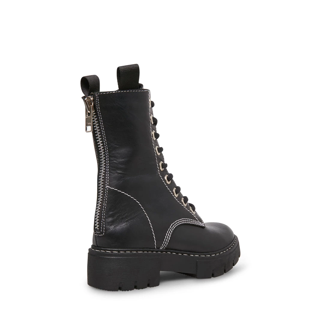 SteveMadden KANYON BLACK LEATHER WOMEN'S SHOES 5 SteveMadden KANYON BLACK LEATHER WOMEN'S SHOES