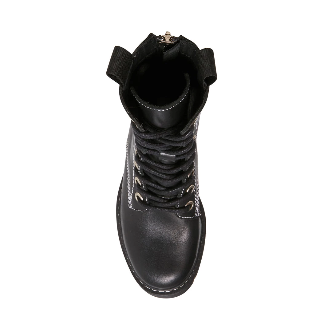 SteveMadden KANYON BLACK LEATHER WOMEN'S SHOES 6 SteveMadden KANYON BLACK LEATHER WOMEN'S SHOES