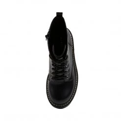 SteveMadden WOMEN'S SHOES LION BLACK LEATHER 9 SteveMadden WOMEN'S SHOES LION BLACK LEATHER