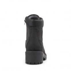 SteveMadden WOMEN'S SHOES TRINA BLACK NUBUCK LEATHER