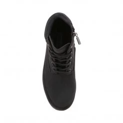 SteveMadden WOMEN'S SHOES TRINA BLACK NUBUCK LEATHER