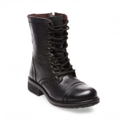 SteveMadden TROOPA2.0W BLACK LEATHER