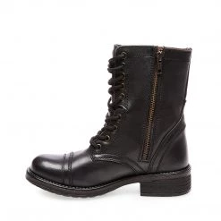SteveMadden TROOPA2.0W BLACK LEATHER