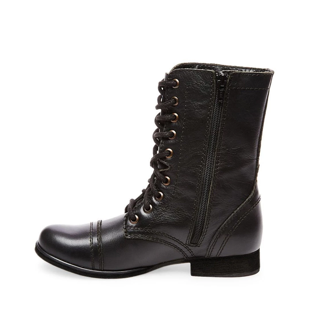 SteveMadden TROOPA BLACK LEATHER 4 SteveMadden TROOPA BLACK LEATHER