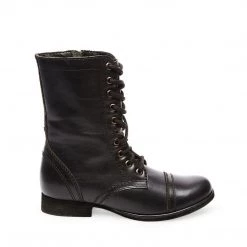 SteveMadden TROOPA BLACK LEATHER