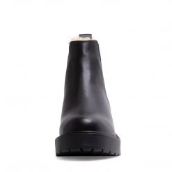 SteveMadden Super Platforms TYCLONE-F BLACK LEATHER 7 SteveMadden Super Platforms TYCLONE-F BLACK LEATHER