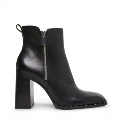 SteveMadden WHISPER BLACK LEATHER
