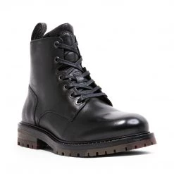 SteveMadden ASH BLACK LEATHER