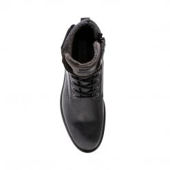 SteveMadden BALDEV BLACK LEATHER MEN'S SHOES