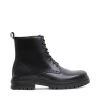 SteveMadden MEN'S SHOES BROMLEY BLACK LEATHER
